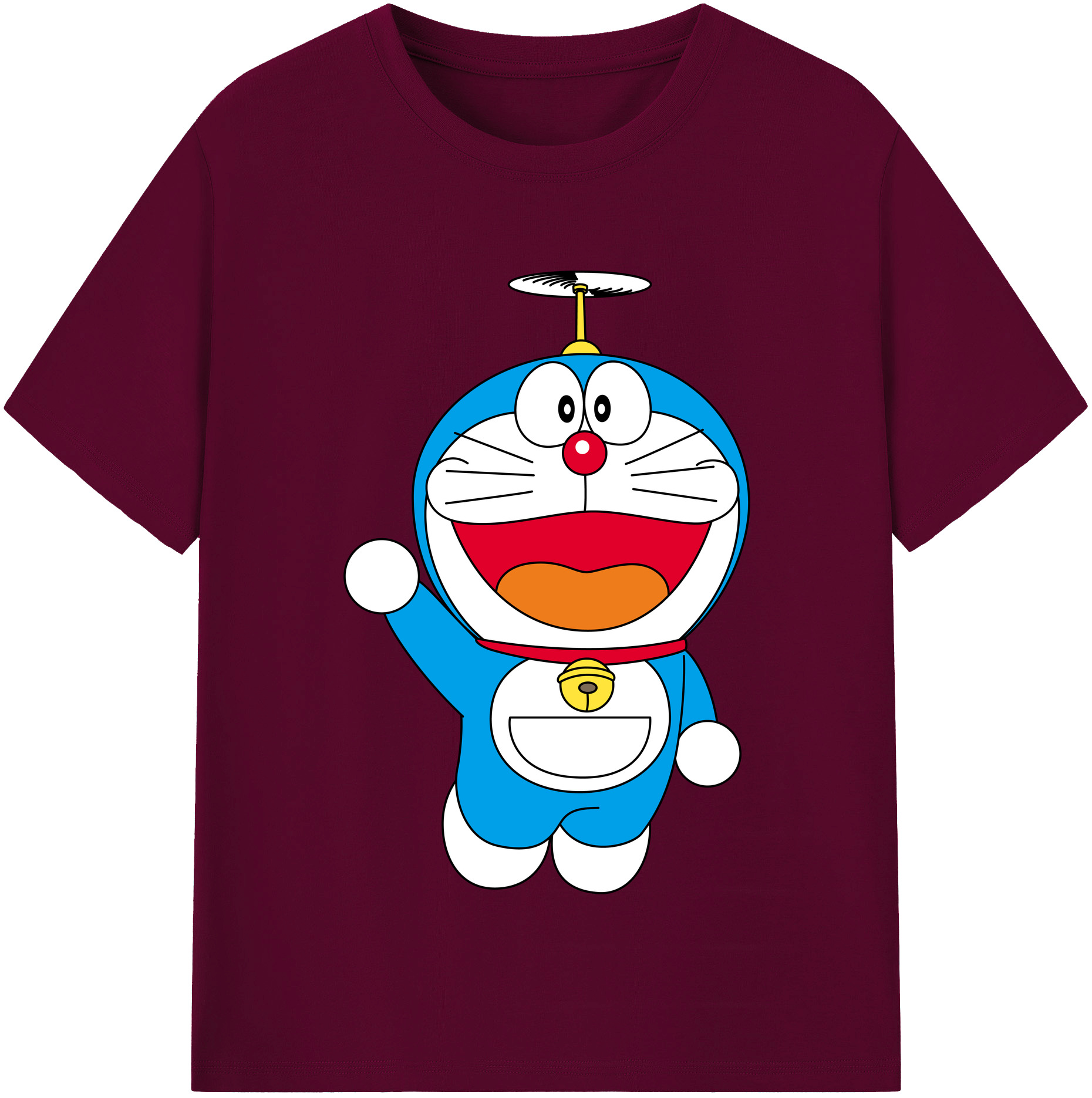 （画像用） ドラえもん Doraemon レディースカジュアルプリントTシャツ（綿100％）